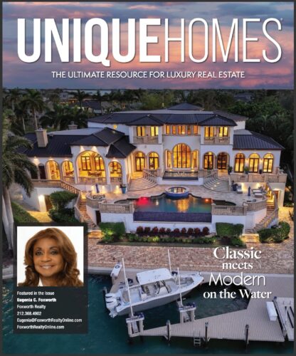 Cover in Unique Homes featuring Eugenia Foxworth